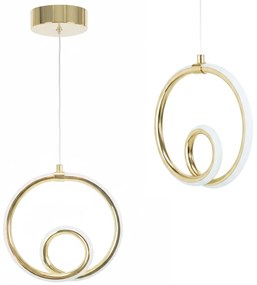 LAMPA SUFITOWA WISZĄCA LED LHJ094-1CP ZŁOTA