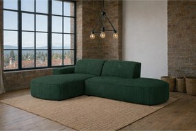 Narożnik Cursal Atelier, tkanina Poso, Zielony, Lewy