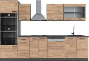 Aneks kuchenny złoty dąb power/antracyt 300x60x81.6 r-line