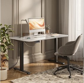 Biurko czarny/biały 140x80x120 elevate