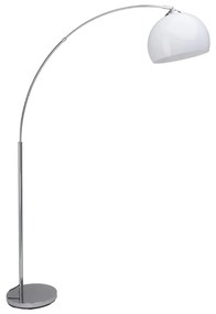 Brilliant - Lampa stojąca VESSA 1xE27/60W/230V chrom połysk/biały