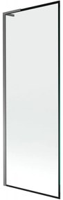 Mexen Next L parawan nawannowy 1-skrzydłowy 70 x 150 cm, czarna ramka, gun metal - 895-070-000-03-70-95