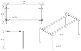Stół konferencyjny PRIMO INFINITY 1600 x 800 x 750 mm, buk