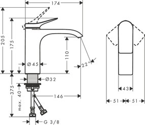 hansgrohe Vivenis 110 Waschtischarmatur