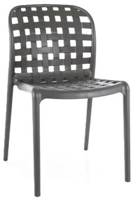 Krzesło z tworzywa STRIP czarne SIGNAL