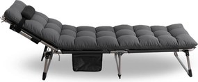 Leżak Ogrodowy VENUS 190x73 cm Szary