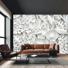 Fototapeta - Alabaster białe kwiaty (196x136 cm)