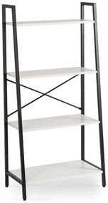 Metalowy otwarty regał w stylu loft czarny + biały - Karlon
