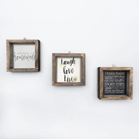 Tabliczka 15x15 cm Mottos – Evila Originals