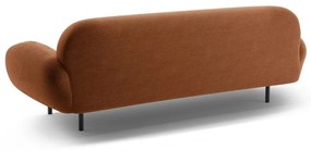 Sofa z materiału bouclé w kolorze terakoty 208 cm Poppy – Micadoni