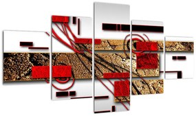 Obraz abstrakcji (125x70 cm)