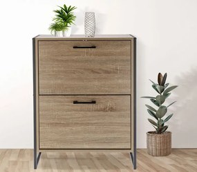 Dwukomorowa szafka na buty w stylu loft - Tamil 4X