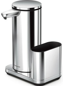 Simplehuman Bezdotykowy dozownik z uchwytem nagąbkę 414 ml, stal nierdzewna błyszcząca