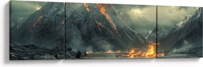 Obraz - Erupcja wulkanu (170x50 cm)