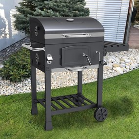 Avenberg Grill wielofunkcyjny BBQ Genius + ruszt żeliwny + kamień do pizzy, 70 x 103 x 105 cm