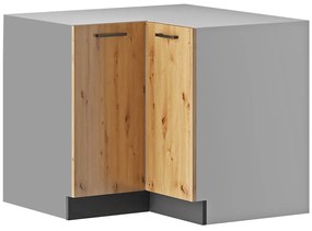 Narożna szafka kuchenna z podwójnymi drzwiczkami dąb artisan 90 cm G4-E58