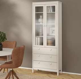 Dwudrzwiowa witryna z szufladami Madrid, kaszmir mat