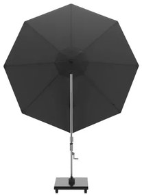 KNIRPS 320 x 320 cm - luksusowy wahadłowy parasol ogrodowy z drążkiem bocznym : Kolor parasola Knirps - Ciemnoszary