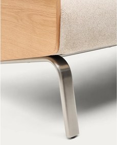 Beżowa sofa z tkaniny szenilowej 165 cm Amsen – Kave Home