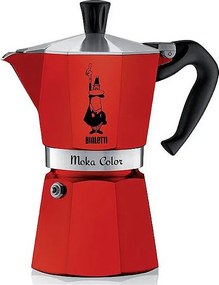 Włoska Kawiarka Moka Express 6T Czerwona Bialetti - Włoska Tradycja w Kolorze!