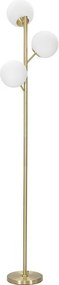 Lampa Podłogowa Glamy 3 Źródła Światła Złoty Metal Ø 36x190 cm
