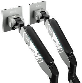 Podwójny uchwyt na monitory 49 cali, szaro-czarny RGB X-Arm Dual