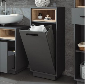 Szafka na pranie antracyt/sonoma 38x30x93 beatrice