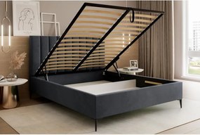 Łóżko Mona Slim III 120 Tkanina VELUTTO 20 stelaż drewniany