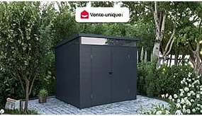 Schowek ogrodowy z antracytowej żywicy 4,57 m² z podłogą - MINARO