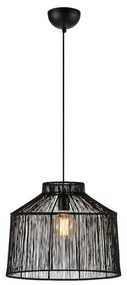 Czarna lampa wisząca z metalowym kloszem ø 42 cm Capanna – Markslöjd