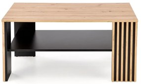 Ława FEMINA 110x65 dąb artisan/czarna - powystawowa HALMAR