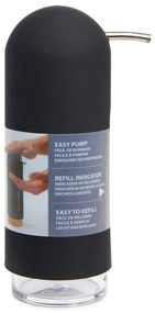 Czarny plastikowy dozownik do mydła 350 ml Penguin – Umbra