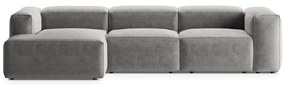 Jasnoszary narożnik (lewostronny/z szezlongiem) Bergamo – Cosmopolitan Design