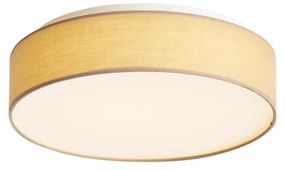 Inteligentna Lampa Sufitowa Beżowa 35cm ze zintegrowanym LED i pilotem - Flat Drum