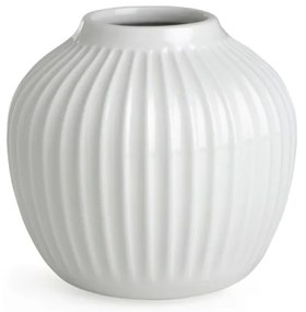 Biały kamionkowy wazon Kähler Design Hammershoi, wys. 12,5 cm