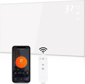NETTLIFE Promiennik podczerwieni 600W Grzejnik ścienny na podczerwień z pilotem WIFI