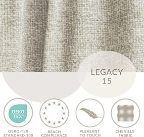 Beżowy rozkładany/ze schowkiem narożnik z tkaniny szenilowej (lewostronny/w kształcie litery L) Tonga – Maison de Rêve