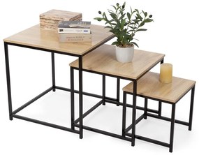 Stoliki zestaw 3 szt. 50x50 cm – Compactor