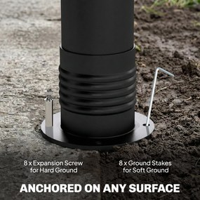 Outsunny Pergola Ogrodowa 3x3 m Wodoodporna Ochrona Przed Słońcem z Regulowanym Baldachimem i Zasłonami, Wolnostojąca | Aosom PL