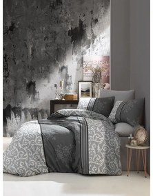 BedTex Bawełniana pościel Natura szara, 220 x 200cm, 2 szt. 70 x 90 cm