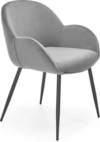 Aksamitny fotel do jadalni K480