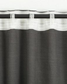 Zasłona BASIC na taśmie marszczącej 140x280cm łupkowo-szary 1szt.