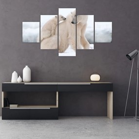 Obraz - Niedźwiedzie polarne (125x70 cm)