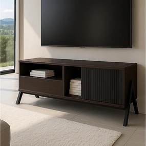 Szafka pod telewizor MCW-O40, wygląd orzechowy