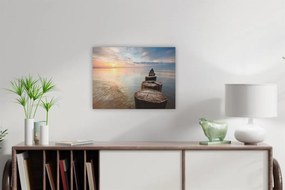 Obraz na ścianę "Droga w morzu", LED z timerem, 30 x 40 cm