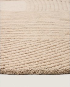 Kremowy wełniany dywan tkany ręcznie 160x230 cm Domm – Kave Home