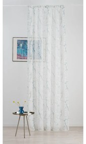 Kremowo-turkusowa firanka 140x260 cm Mizar – Mendola Fabrics