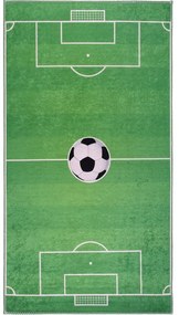 Zielony dziecięcy dywan do zabawy odpowiedni do prania 100x160 cm Soccer Time – Vitaus