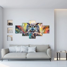 Obraz - Malowanie sowy (125x70 cm)
