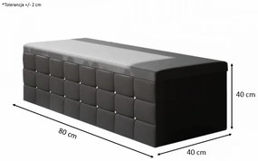 Zestaw LIVIA + pufa - 120x200